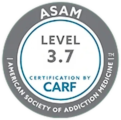 ASAM Level 3.7 certification badge for Riverside Recovery of Tampa
