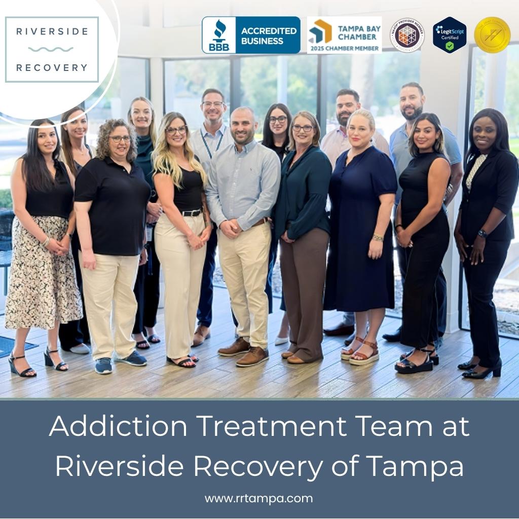 Clinical staff and addiction treatment team at Riverside Recovery drug and alcohol rehab center in Tampa Florida