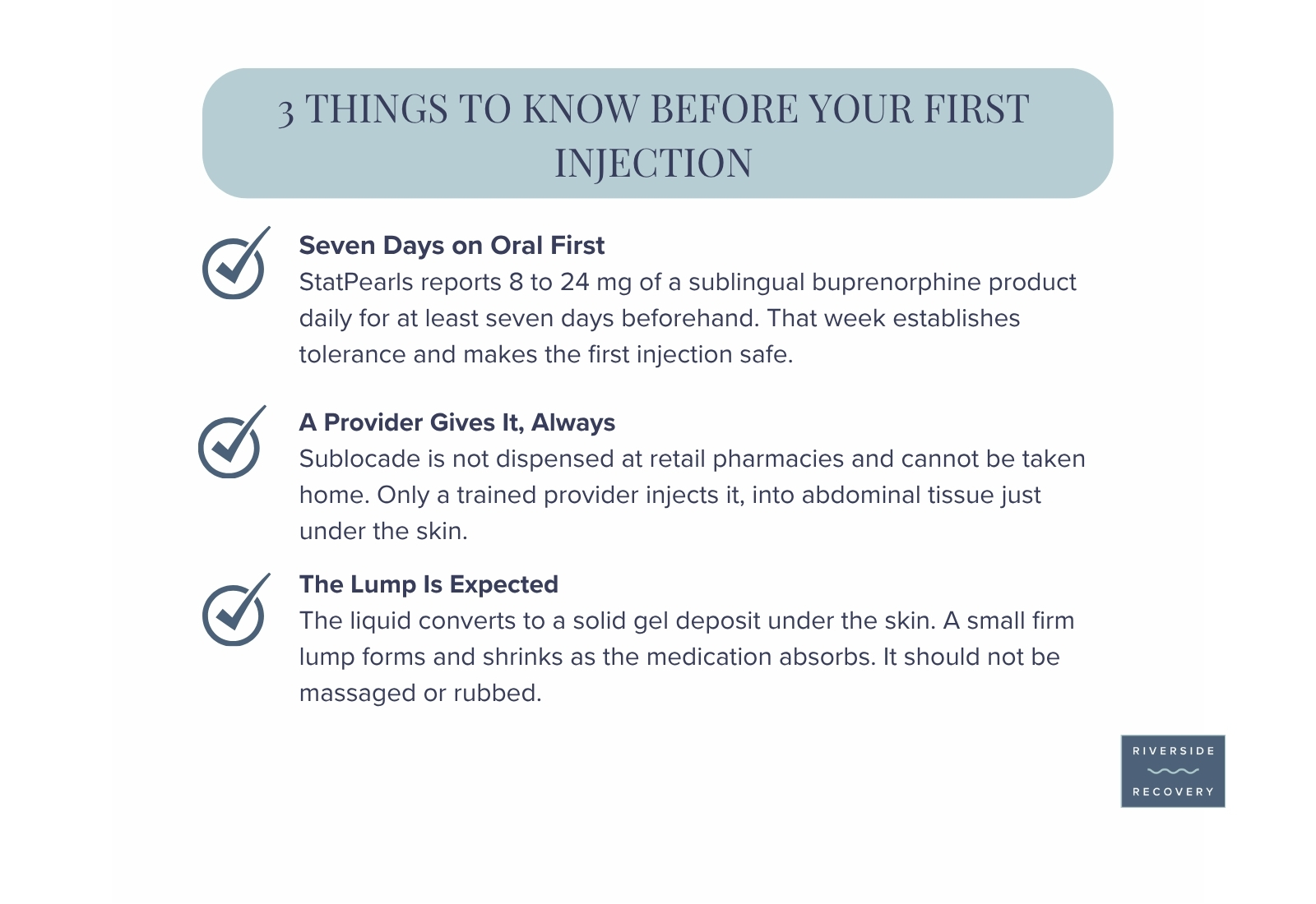 3 Things to Know Before Your First Sublocade Injection